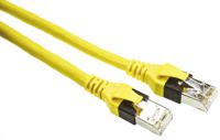 09474747104 HARTING, 0.5m Cat6, Yellow RJ45 to Male RJ45 Male, SF/UTP Shielded, Terminated PUR Sheath
