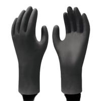 sho6112 Showa Showa Black Nitrile Anti-Static Work Gloves, Size S, Uncoated Coating