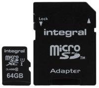 inmsdx64g10-90u1 Integral Memory 64 GB MicroSDXC Micro SD Card, Class 10