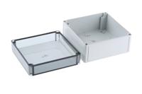 11150701 Spelsberg TK PS Series Grey Polystyrene Enclosure, IP66, Transparent Lid, 182 x 180 x 111mm