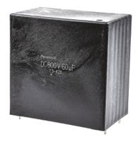 ezpe80606mta Panasonic EZPE Polypropylene Film Capacitor, 800V dc, ±10%, 60μF, Through Hole
