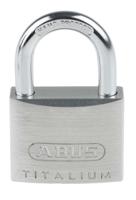 64ti40-ka6411 ABUS 64TI Key Weatherproof Titanium Weatherproof Padlock, Keyed Alike, 6.5mm Shackle, 40mm Body