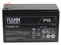 fg20721 Fiamm 12V Faston F1 Sealed Lead Acid Battery, 7.2Ah