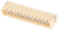 s12b-zr-sm4a-tf-lfsn JST ZH Series Right Angle Surface PCB Header, 12 Contact(s), 1.5 mm Pitch, 1 Row, Shrouded