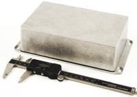 1590wdfl Hammond 1590 Series Natural Die Cast Aluminium Enclosure, IP65, Flanged, Natural Lid, 187.75 x 119.5 x 56mm