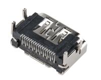 10029449-001rlf Amphenol Communications Solutions 19 Way Right Angle Feedthrough HDMI Connector 40 V ac