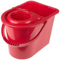 218-6724 12L Plastic Red Mop Bucket With Handle