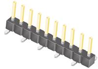 tsm-110-02-l-sv Samtec TSM Series Straight Surface Pin Header, 10 Contact(s), 2.54 mm Pitch, 1 Row, Unshrouded