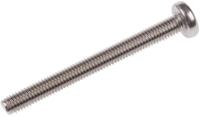 130-684 RS PRO Slot M5 Pan A2 304 Stainless Steel Machine Screws DIN 85 x 50.0mm