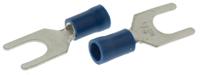 534-604 RS PRO Insulated Crimp Spade Connector, 1.5mm² to 2.5mm², 16AWG to 14AWG, M6 Stud Size Vinyl, Blue