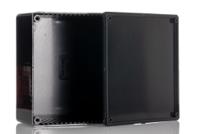 1591usbk Hammond 1591 Series Black ABS Enclosure, IP54, Black Lid, 119 x 119 x 56mm