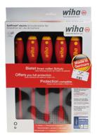 29466 Wiha Hexagon Nut Driver Set, 5.5 mm, 7 mm, 8 mm, 10 mm, 13 mm Tip, 125 (00856) mm, 125 (00858) mm, 125 (00859) mm, 125
