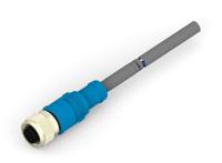 t4161320005-003 TE Connectivity Female 5 way Socket M12 to M12 Pigtail Cable Assembly, 1.5 m