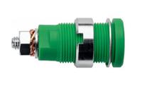 rs-seb-6445-ni-gnge Schutzinger Green, Yellow Male Banana Socket, M4 Thread Termination, 32A, 1kV, Nickel Plating