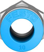 qs-g14-10 Festo QS Series Straight Threaded Adaptor, G 1/4 Male to Push In 10 mm, Threaded-to-Tube Connection Style, 186101