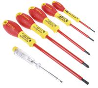 0-65-443 Stanley  Pozidriv; Slotted Insulated Screwdriver Set, 6-Piece