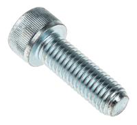 484-0032 RS PRO Bright Zinc Plated Steel Hex Socket Cap Screw, DIN 912, M10 x 25mm