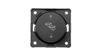 936992505 Berker Black Push Button Light Switch, 1 Gang, INTEGRO
