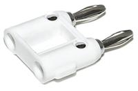 bu-pmdp-s-9 Mueller Electric White Male Banana Plug, 4 mm Connector, Solder Termination, 15A, 5000V, Nickel Plating
