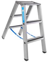 41549 Zarges Aluminium 2 x 3 steps Step Ladder, 0.88m open length