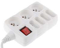 845-6726 RS PRO 1.5m 7 Socket Type C - Europe, Type F - German Schuko Extension Lead, 250 V