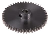 878-7922 RS PRO Steel 50 Teeth Spur Gear, 1 Module, 6mm Bore Diam, 50mm Pitch Diam, 14mm Hub Diam