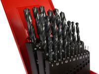 a190-204 Dormer 25-Piece Twist Drill Bit Set for Multi-Material, 13mm Max, 1mm Min, HSS Bits