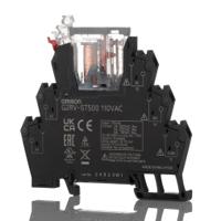 g2rv-st500-110vac Omron G2RV-ST Series Electromechanical Interface Relay, DIN Rail Mount, 110V ac Coil, SPDT, 1-Pole, 6A Load