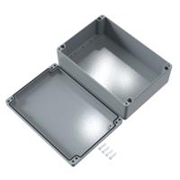 01233311 Rose Aluminium Standard Series Grey Die Cast Aluminium Enclosure, IP66, IK09, Grey Lid, 330 x 230 x 111mm