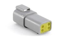 at04-4p-rd01 Amphenol Industrial, AT Automotive Connector Socket Grey Cable Mount 4 Way, Crimp Termination AT04-4P-RD01