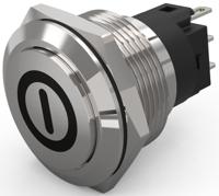 82-61612000b001 EAO 82 Series Push Button Switch, Latching, Panel Mount, 22.3mm Cutout, SPDT, 240V, IP65, IP67