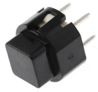 d6c90-f1-lfs C & K Black Tact Switch, SPST 100 mA@ 32 V