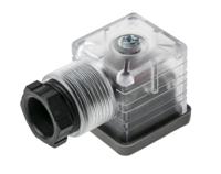 811-8184 RS PRO 3P+E DIN 43650 A, Female Solenoid Valve Connector with Indicator Light, 110 V ac Voltage