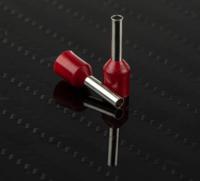 458-774 RS PRO Insulated Crimp Bootlace Ferrule, 8mm Pin Length, 1.7mm Pin Diameter, 1.5mm² Wire Size, Red