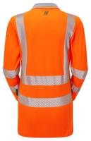 lfe976-nb-10 PULSAR LFE954 Orange Women Hi Vis Polo Shirt, 10in