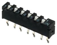sip-06tv Apem 6 Way PCB SIP Switch SPST