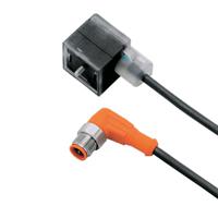 e10817 ifm electronic Male 1 way M12 to Female 1 way Valve Connector Sensor Actuator Cable, 0.3 m