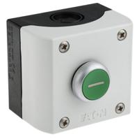 216522-m22-d-g-x1kc11i Eaton Momentary Enclosed Push Button - SPDT, Plastic, 1 Cutouts, Green, I, IP69K