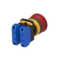 pbes22n20r TE Connectivity PBES22 Series Emergency Stop Push Button, Panel Mount, 22.3mm Cutout, 2NO, IP20, IP65