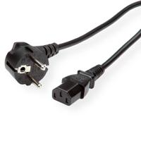 19081030-50 Roline Straight CEE 7/7 Plug to Straight IEC C13 Socket Power Cable, 3m