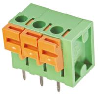 20020302-d031b01lf Amphenol Communications Solutions PCB Terminal Block, 3.81mm Pitch, Spring Cage Termination