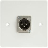 665-9639 RS PRO Single Gang 1 Way Male XLR Faceplate