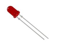 tllr5400 Vishay1.9 V Red LED 5 mm Through Hole, Low Current TLLR5400