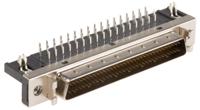3700-0121-01 MH Connectors, SCSI Male 68 Pin Right Angle Through Hole SCSI Connector 2.54mm Pitch, Solder
