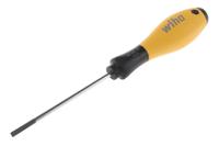 27151 Wiha Slotted  Screwdriver, 4 mm Tip, 100 mm Blade, 211 mm Overall
