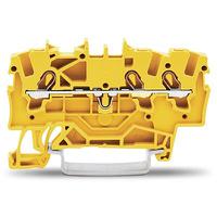 2001-1306 WAGO  TOPJOB S Series Yellow, 1.5mm², 1-Level, Push-In Cage Clamp Termination, ATEX, EAC Ex, IECEx