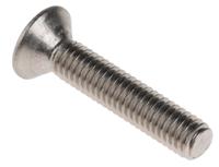 171-922 RS PRO Plain Stainless Steel Hex Socket Countersunk Screw, ISO 10642, M6 x 30mm