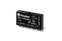 345170244310 Finder 34 Series Industrial Relay, 10 A Load, PCB Mount, Plug In, 400 V ac Load, 60 V dc Control
