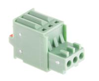 1881338 Phoenix Contact, 2.5mm Pitch, FC-MC 0.5/3-ST-2.5, 3 Way, , Pluggable Terminal Block, Plug, Cable Mount, Spring Cage