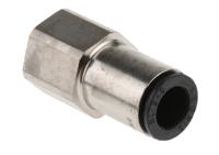 3114-08-13 Legris LF3000 Series Straight Threaded Adaptor, G 1/4 Female to Push In 8 mm, Threaded-to-Tube Connection Style